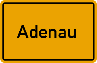Ortsschild Adenau