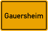 Ortsschild Gauersheim