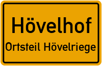 Straßenverzeichnis für Hövelhof