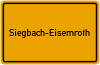 Ortsschild Siegbach-Eisemroth