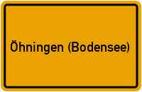City Sign Öhningen (Bodensee)