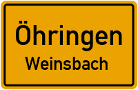 Hauptstraße in ÖhringenWeinsbach