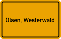 City Sign Ölsen, Westerwald