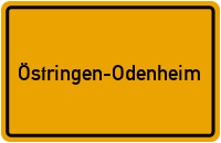 Ortsschild Östringen-Odenheim