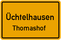 Straßenverzeichnis Üchtelhausen Thomashof