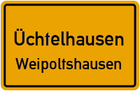 Straßenverzeichnis Üchtelhausen Weipoltshausen