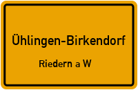 Riedersteg in Ühlingen-BirkendorfRiedern a.W.