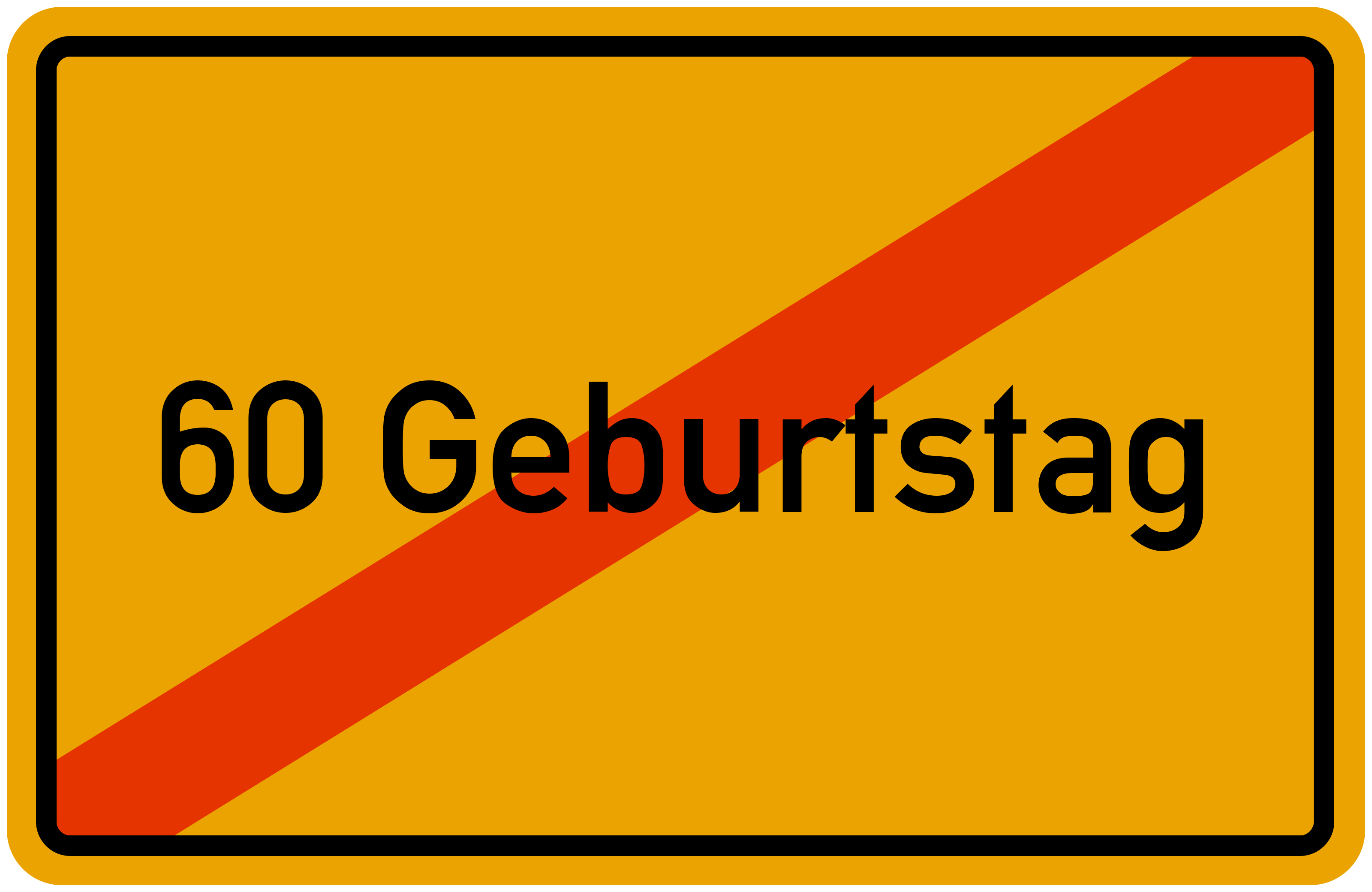 Ortsschild 60 Geburtstag Kostenlos Download Drucken