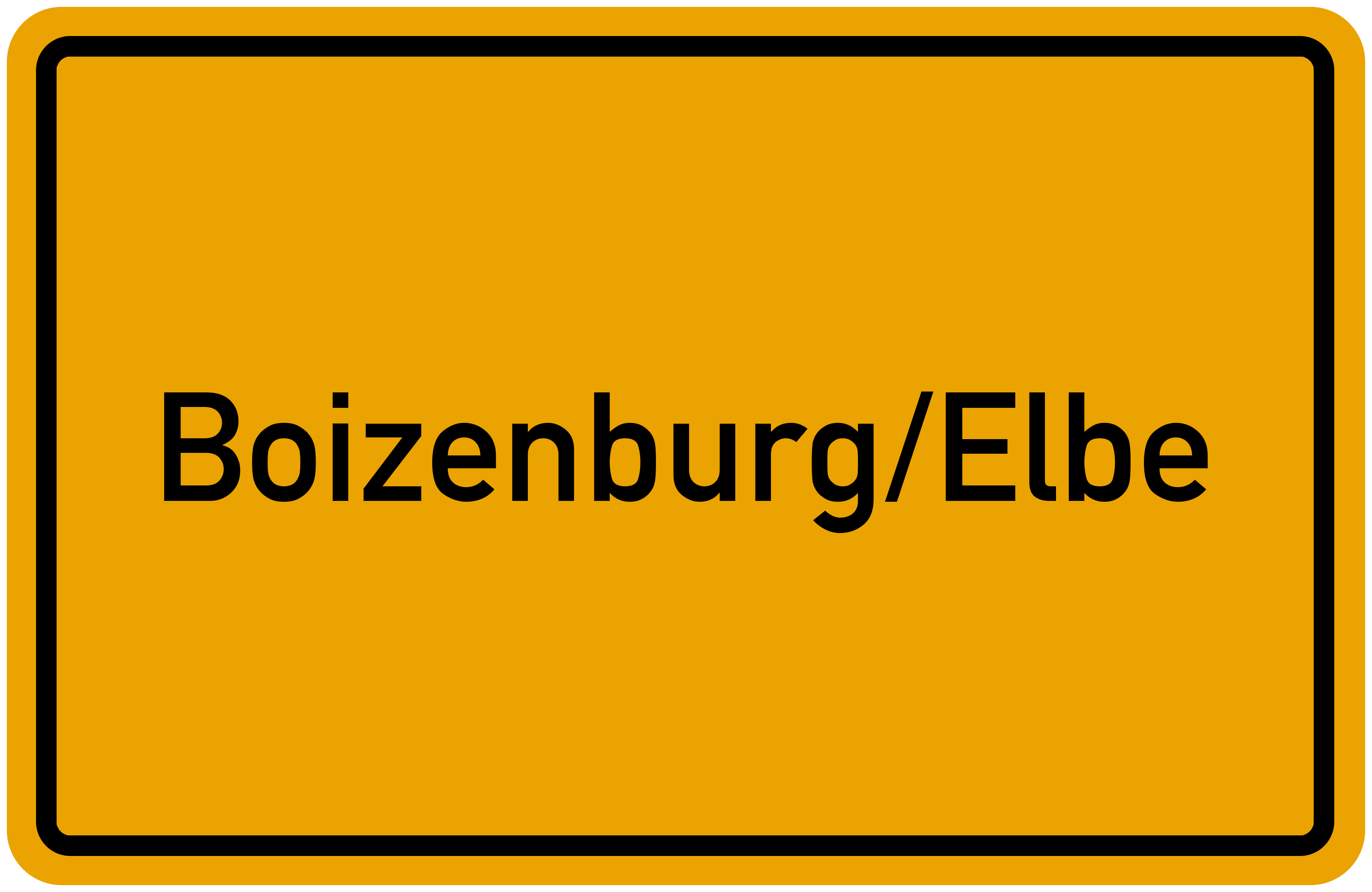 Ortsschild Boizenburg/Elbe kostenlos: Download & Drucken