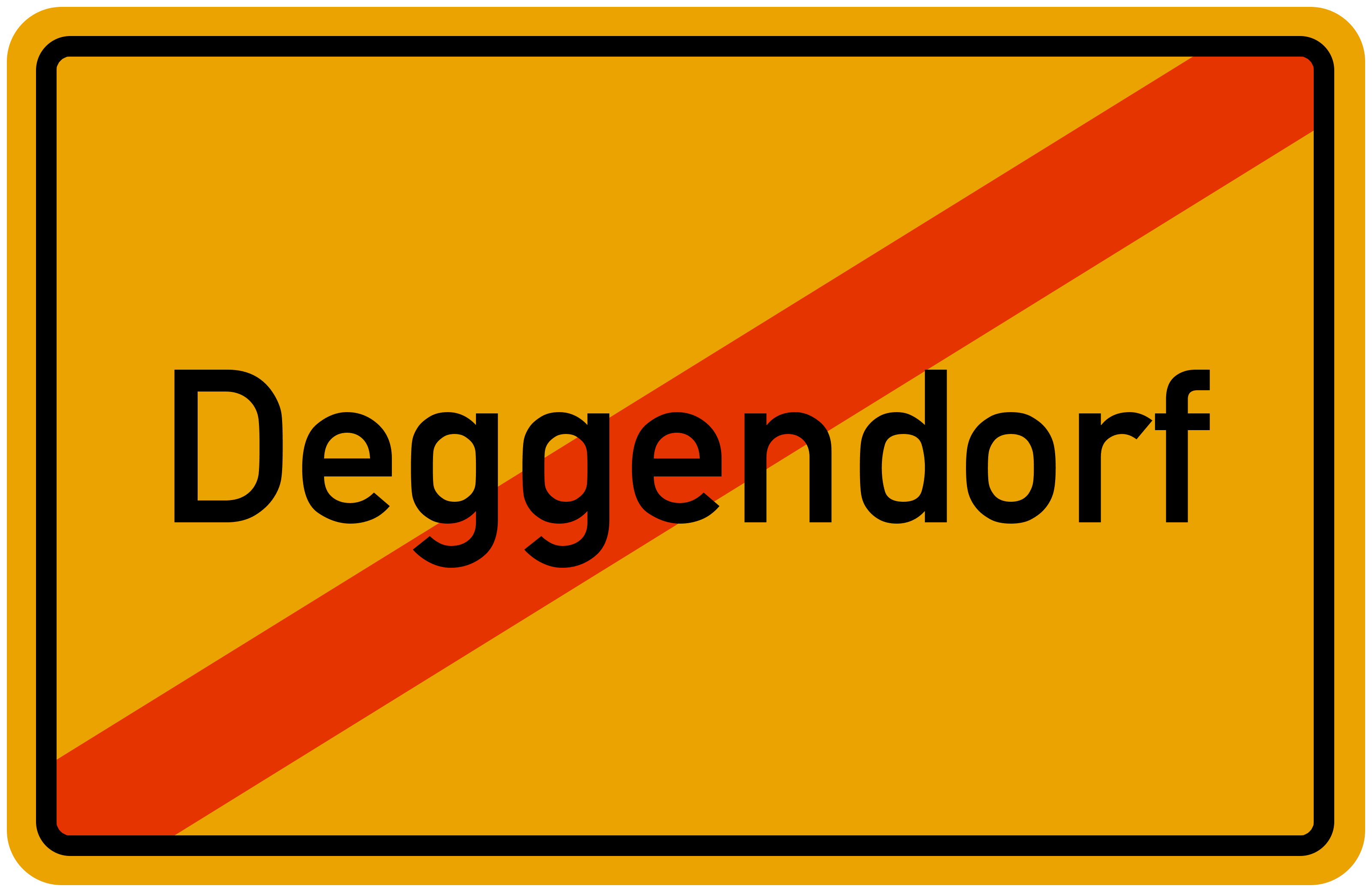 Ortsschild Deggendorf kostenlos: Download & Drucken