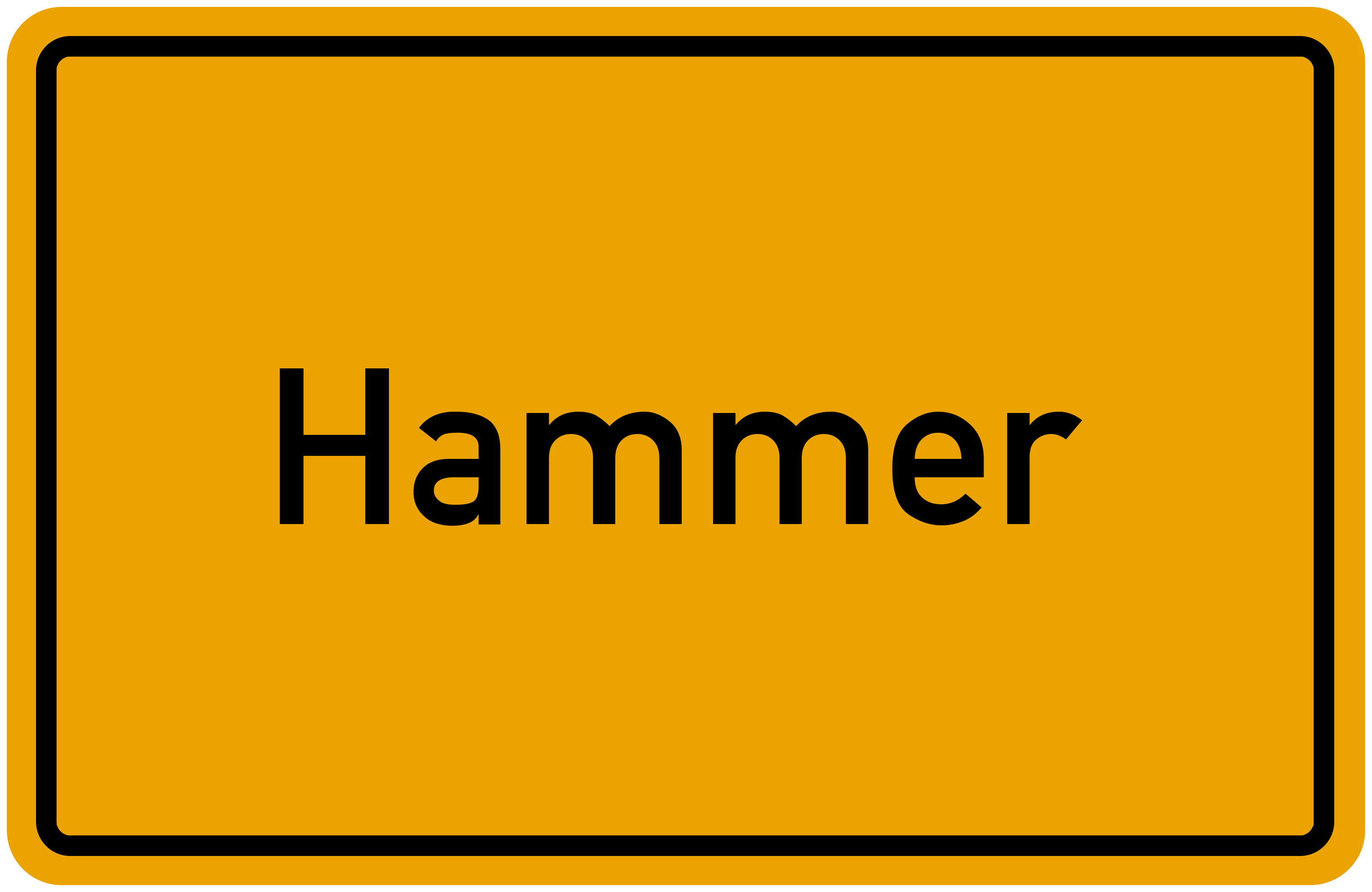 Ortsschild Hammer kostenlos: Download & Drucken