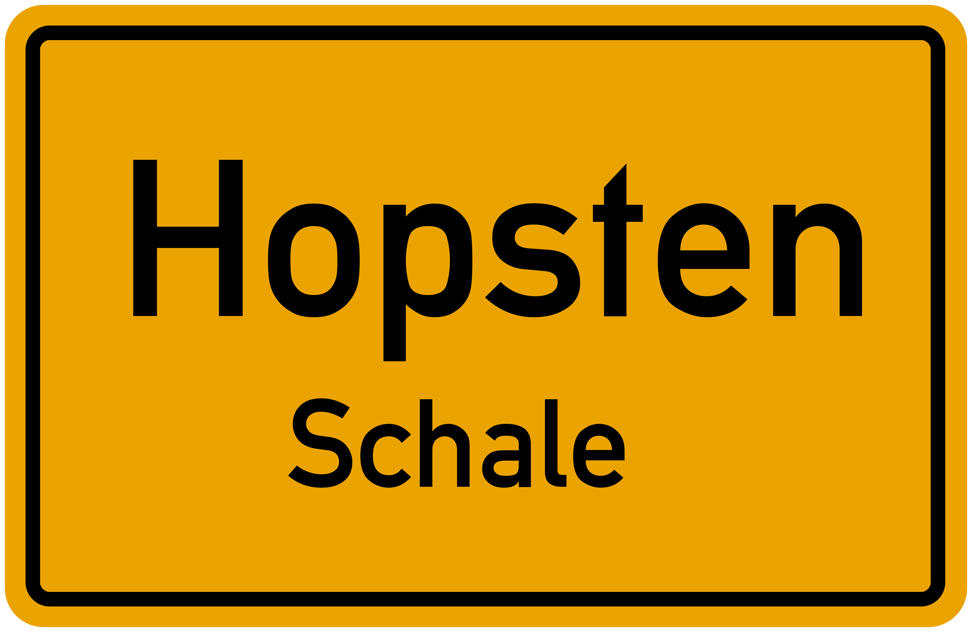Ortsschild Hopsten-Schale kostenlos: Download & Drucken