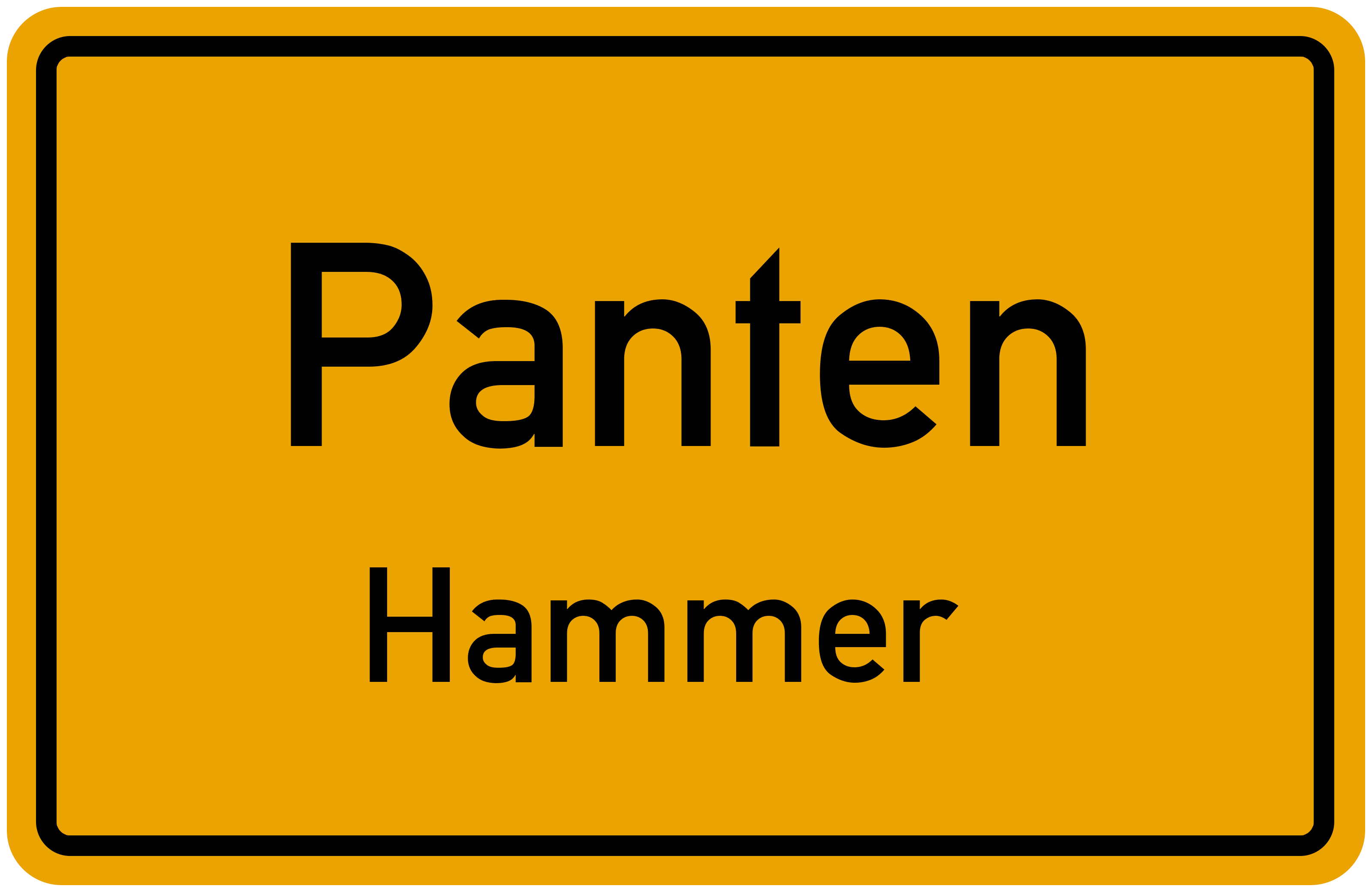 Ortsschild Panten-Hammer kostenlos: Download & Drucken