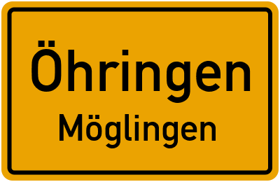 Ortsschild Öhringen Möglingen