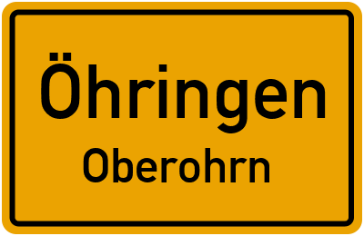 Straßenverzeichnis Öhringen Oberohrn