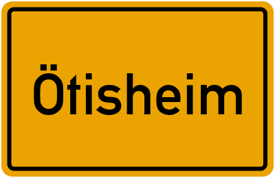 Ortsschild von Gemeinde Ötisheim in Baden-Württemberg