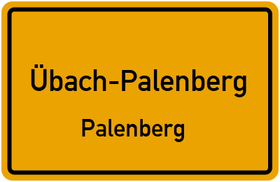 Ortsschild Übach-Palenberg Palenberg