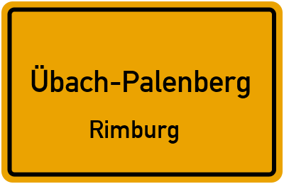 Ortsschild Übach-Palenberg Rimburg