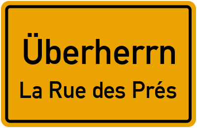 Straßenverzeichnis Überherrn La Rue des Prés