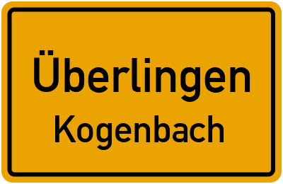 Straßenverzeichnis Überlingen Kogenbach