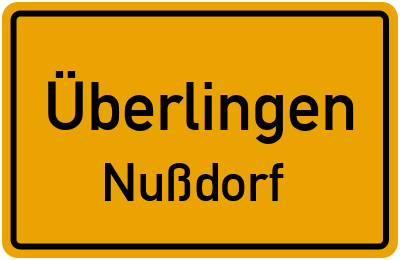 Straßenverzeichnis Überlingen Nußdorf