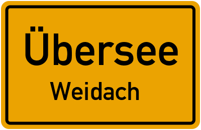 Straßenverzeichnis Übersee Weidach