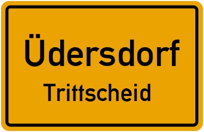 Straßenverzeichnis Üdersdorf Trittscheid