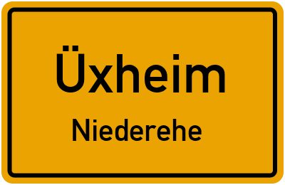 Ortsschild Üxheim Niederehe