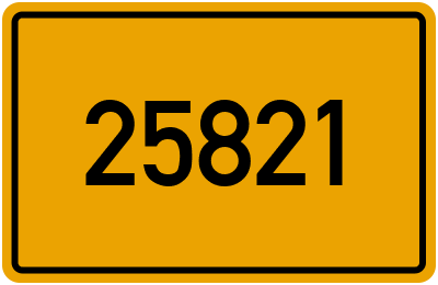 PLZ 25821