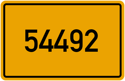 PLZ 54492
