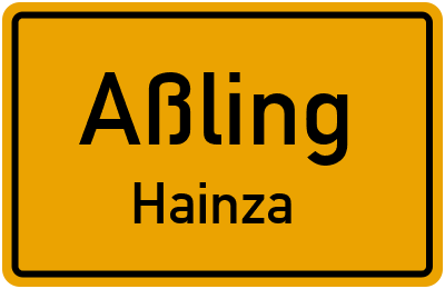 Straßenverzeichnis Aßling Hainza