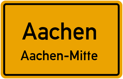 Straßenverzeichnis Aachen Aachen-Mitte