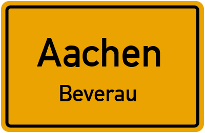 Straßenverzeichnis Aachen Beverau
