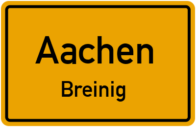 Straßenverzeichnis Aachen Breinig