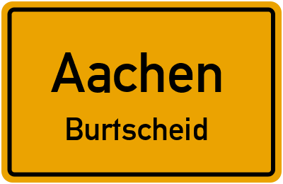 Straßenverzeichnis Aachen Burtscheid