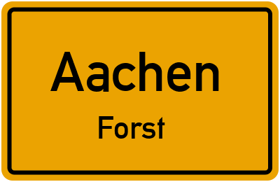 Straßenverzeichnis Aachen Forst