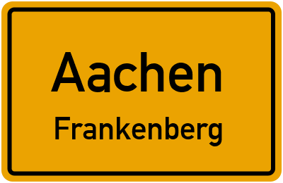 Straßenverzeichnis Aachen Frankenberg
