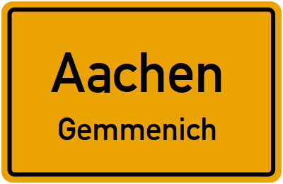 Straßenverzeichnis Aachen Gemmenich