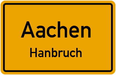Straßenverzeichnis Aachen Hanbruch