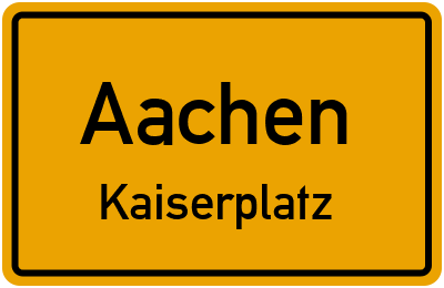 Straßenverzeichnis Aachen Kaiserplatz
