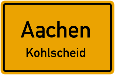 Straßenverzeichnis Aachen Kohlscheid