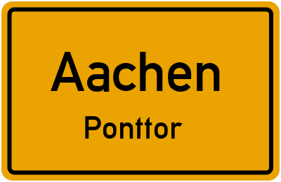 Straßenverzeichnis Aachen Ponttor