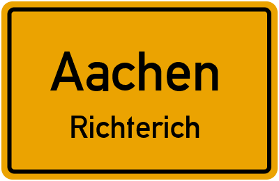 Ortsschild Aachen Richterich