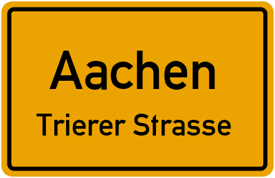 Straßenverzeichnis Aachen Trierer Strasse