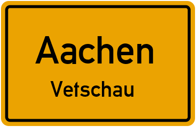 Straßenverzeichnis Aachen Vetschau