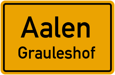 Straßenverzeichnis Aalen Grauleshof