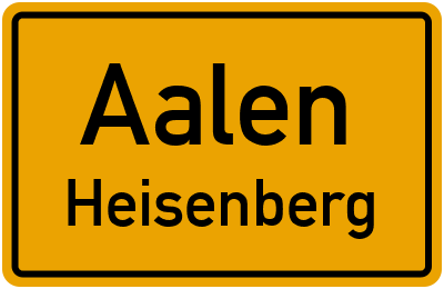 Straßenverzeichnis Aalen Heisenberg
