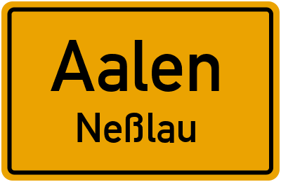 Straßenverzeichnis Aalen Neßlau