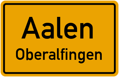 Straßenverzeichnis Aalen Oberalfingen