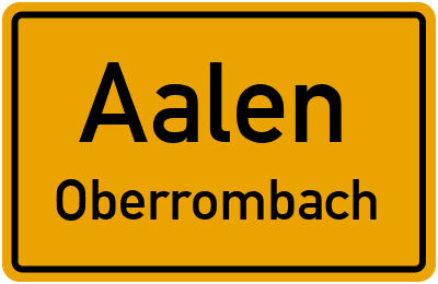 Straßenverzeichnis Aalen Oberrombach